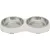 Trixie Bowl Set Stainless Steel | Rozsdamentes tál - 2 x 0,2 L