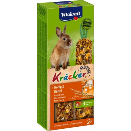 Vitakraft Kracker XXL | Dupla rúd nyulaknak | Méz-tönköly - 180 g