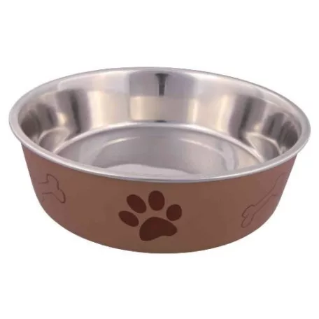 Trixie Stainless Steel Bowl | Fémtál műanyag borítással - 0,8 L