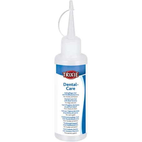 Trixie Dental Care Gel with Beef Aroma | Marhahúsos ízesítésű fogápoló gél kutyák és macskák részére – 100 g