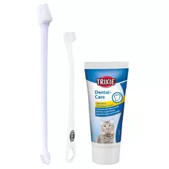   Trixie | Dental Hygiene Set - fogkefe és fogkrém szett macskák részére