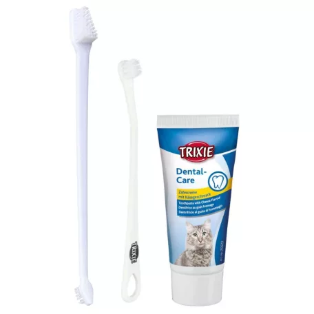 Trixie | Dental Hygiene Set - fogkefe és fogkrém szett macskák részére