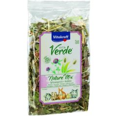   Vitakraft Vita Verde Nature Mix Spitzwegerich,Rotklee | Kiegészítő eledel rágcsálóknak | Utifű-lóhere - 125 g