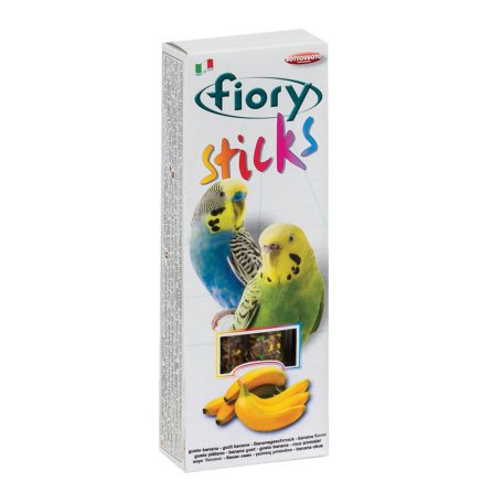 Fiory | Sticks for Budgies banana flavor | Rudak (2db) törpepapagájnak, banán ízesítéssel - 60 g