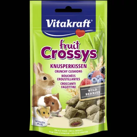 Vitakraft Fruit Crossys Waldbeere | Jutalomfalat kisrágcsálóknak – 50 g