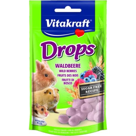  Vitakraft Drops | Jutalomfalat rágcsálóknak | Erdei gyümölcsös - 75 g