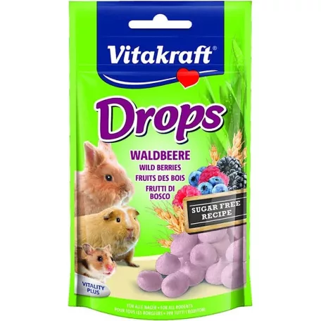  Vitakraft Drops | Jutalomfalat rágcsálóknak | Erdei gyümölcsös - 75 g