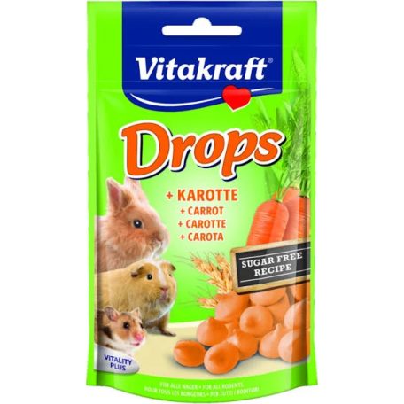  Vitakraft Drops | Jutalomfalat rágcsálóknak | Sárgarépás - 75 g