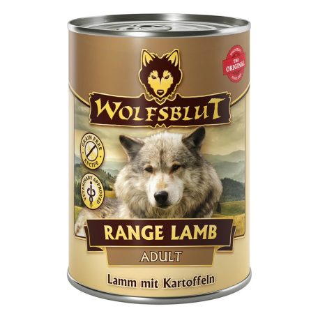 Wolfsblut Range Lamb Adult Bárányhús Burgonyával Konzerv nedves kutyatáp 395 g