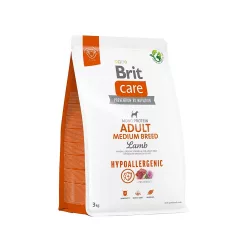   Brit Care Hipoallergén Bárány Medium Felnőtt Kutyatáp 3 kg