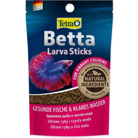 Tetra Betta Larva Sticks | Természetes szúnyoglárva formájú úszó táp – 5 g (tasakos kiszerelés)