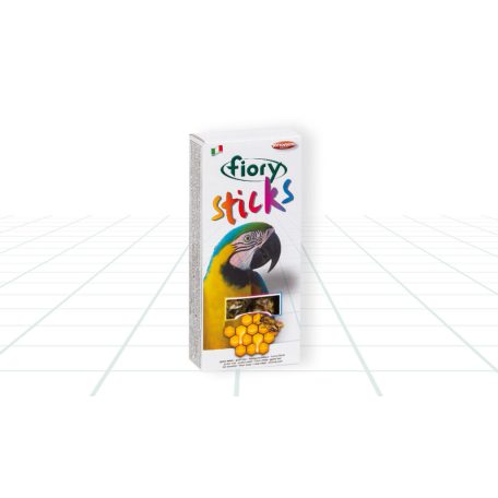 Fiory | Sticks for Parrots honey flavor | Rudak (2 db) nagy papagájoknak, méz ízesítéssel - 60 g