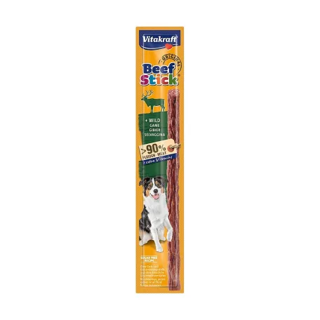 Vitakraft | Beef Stick Vad | Húsos jutalomfalat vadhússal kistestű kutyák részére – 12 g