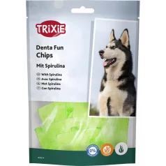  Trixie | Denta Fun Spirulina Chewing Chips – rágó chips jutalomfalat kutyáknak (50 g)