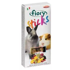   Fiory | Sticks for Dwarf Rabbits fruits flavor | Rudak (2 db) nyúlaknak, gyümölcs ízesítéssel - 100 g