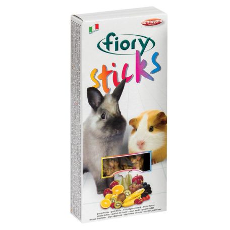 Fiory | Sticks for Dwarf Rabbits fruits flavor | Rudak (2 db) nyúlaknak, gyümölcs ízesítéssel - 100 g