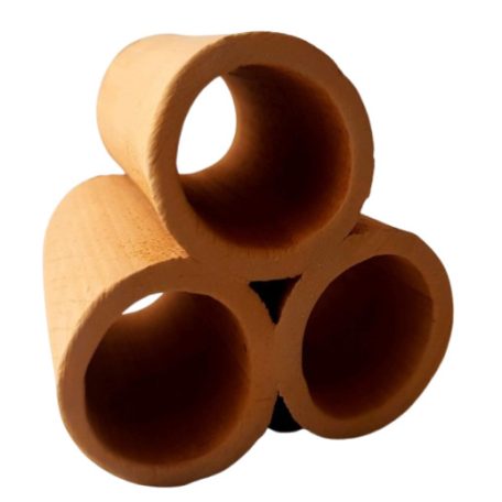 Piramis kerámia dekoráció - 10x9 cm