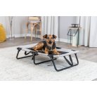Trixie Dog Lounger | Fémvázas fekhely (bézs, szürke) kutyák részére - 120x19x70 cm