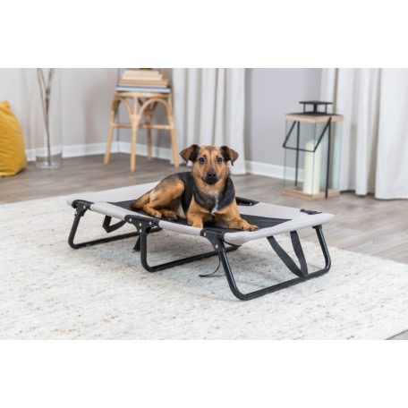 Trixie Dog Lounger | Fémvázas fekhely (bézs, szürke) kutyák részére - 120x19x70 cm