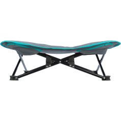   Trixie Camping bed for dog | Kemping ágy (szürke/petrolkék) kutyák részére, max:15 Kg - 69x20x69 cm 