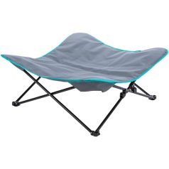   Trixie Camping bed for dog | Kemping ágy (szürke/petrolkék) kutyák részére, max:35 Kg - 88x32x88 cm 