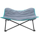 Trixie Camping bed for dog | Kemping ágy (szürke/petrolkék) kutyák részére, max:35 Kg - 88x32x88 cm 