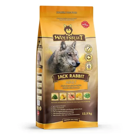 Wolfsblut Jack Rabbit Adult Nyúlhús Zöldséggel száraz kutyatáp 12,5 kg