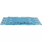 Trixie Hűtőmatrac pálmalevél mintával | Önhűtő zselés hűsítő matrac kutyáknak és macskáknak – 40x30 cm
