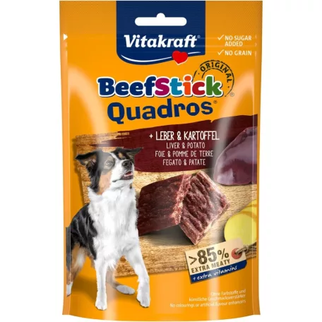 Vitakraft Beef Stick | Marhahúsos jutalomfalat májjal és burgonyával kistestű kutyák részére – 70 g