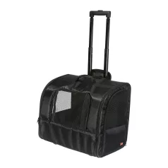   Trixie | Trolley Elegance | kényelmes, jól szellőző szállítótáska kutyáknak – fekete, 45 × 41 × 31 cm, max. 10 kg