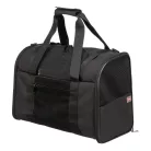 Trixie | Connor Backpack | jól szellőző hordozó-hátizsák kutyáknak – fekete/szürke, 42 × 29 × 21 cm, max. 8 kg