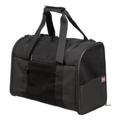   Trixie | Connor Backpack | jól szellőző hordozó-hátizsák kutyáknak – fekete/szürke, 42 × 29 × 21 cm, max. 8 kg