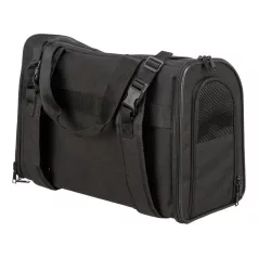   Trixie | Connor Backpack | jól szellőző hordozó-hátizsák kutyáknak – fekete/szürke, 42 × 29 × 21 cm, max. 8 kg