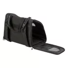 Trixie | Connor Backpack | jól szellőző hordozó-hátizsák kutyáknak – fekete/szürke, 42 × 29 × 21 cm, max. 8 kg