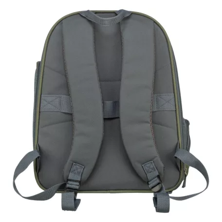 Trixie | Lyla Backpack | jól szellőző hordozó-hátizsák kutyáknak – szürke/kék, 34 × 22 × 42 cm, max. 8 kg