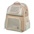 Trixie | Willow Backpack | jól szellőző hordozó-hátizsák kutyáknak – bézs/barna, 38 × 25 × 45 cm, max. 7 kg