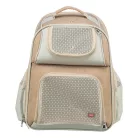 Trixie | Willow Backpack | jól szellőző hordozó-hátizsák kutyáknak – bézs/barna, 38 × 25 × 45 cm, max. 7 kg