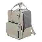 Trixie | CityStyle Backpack | jól szellőző hordozó-hátizsák kutyáknak – világosszürke, 30 × 20 × 40 cm, max. 8 kg