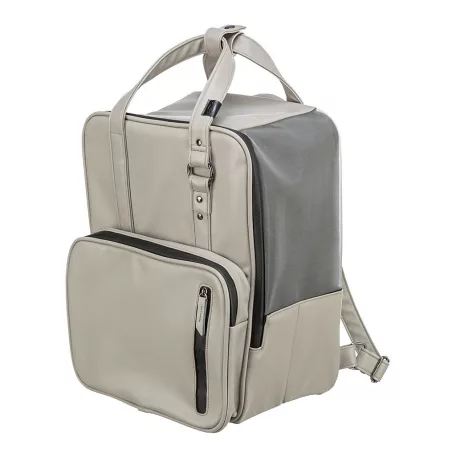 Trixie | CityStyle Backpack | jól szellőző hordozó-hátizsák kutyáknak – világosszürke, 30 × 20 × 40 cm, max. 8 kg