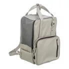 Trixie | CityStyle Backpack | jól szellőző hordozó-hátizsák kutyáknak – világosszürke, 30 × 20 × 40 cm, max. 8 kg