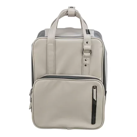 Trixie | CityStyle Backpack | jól szellőző hordozó-hátizsák kutyáknak – világosszürke, 30 × 20 × 40 cm, max. 8 kg