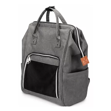 Trixie | Ava Backpack | jól szellőző hordozó-hátizsák kutyáknak – szürke, 32 × 42 × 22 cm