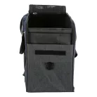 Trixie | Backpack and Carrier Tara 2 in 1 | jól szellőző hordozó-hátizsák kutyáknak – szürke/kék, 25 × 38 × 50 cm, max. 7 kg