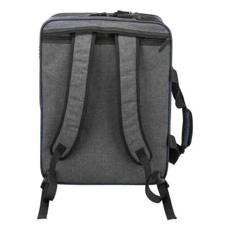 Trixie | Backpack and Carrier Tara 2 in 1 | jól szellőző hordozó-hátizsák kutyáknak – szürke/kék, 25 × 38 × 50 cm, max. 7 kg