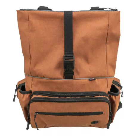 Trixie | Rolltop Backpack | jól szellőző hordozó-hátizsák kutyáknak – rozsdaszín, 130 cm