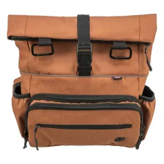   Trixie | Rolltop Backpack | jól szellőző hordozó-hátizsák kutyáknak – rozsdaszín, 130 cm