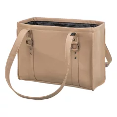   Trixie | CityStyle carrier | kényelmes, jól szellőző szállítótáska kutyáknak – cappuccino, 40 × 20 × 30 cm, max. 8 kg