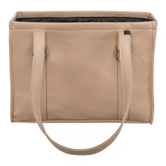   Trixie | CityStyle carrier | kényelmes, jól szellőző szállítótáska kutyáknak – cappuccino, 40 × 20 × 30 cm, max. 8 kg