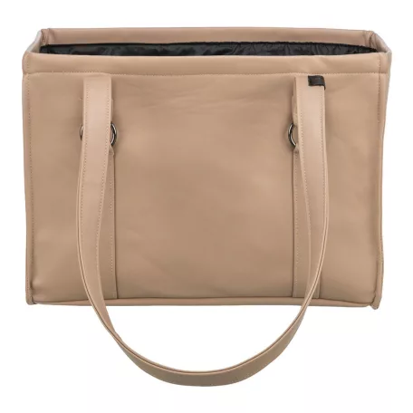 Trixie | CityStyle carrier | kényelmes, jól szellőző szállítótáska kutyáknak – cappuccino, 40 × 20 × 30 cm, max. 8 kg