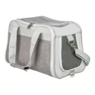 Trixie | Bag Libby | kényelmes, jól szellőző szállítótáska kutyáknak és macskáknak – szürke, 25 × 27 × 42 cm, max. 7 kg